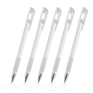 Imagem de Kit Canetas Gel Branca para Delinear e Designer de Sobrancelhas, Maquiagem Longa Duração, Delineador Lábios E Branc (White-5Unidades)