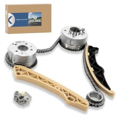 Imagem de KELOKE Kit de corrente de distribuição com roda dentada VVT compatível com 1.6L L4 Hyundai 2012-2021 Accent/Elantraal/Kona/Sonata/Tucson & Kia 2012-2021 Forte/Optima/Rio/Seltos/Soul Replace
