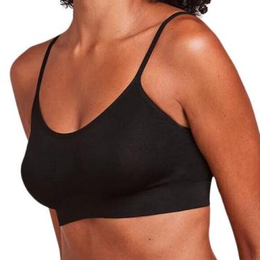 Imagem de Top Hope 21020 Sem Aro e Bojo Alças Finas Sem Costura Poliamida, Preto