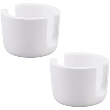 Imagem de SUPERFINDINGS 2 peças de suporte de esponja de pedra de diatomita, suporte de esponja branca, organizador de armazenamento de esponjas para bandeja de esponjas de secagem rápida, organizador de pia de