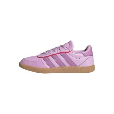 Imagem de adidas Tênis infantil unissex Breaknet elegante, Bliss Lilac/Preloved Purple/Gum, 20