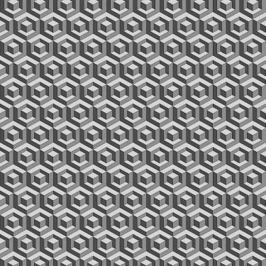 Imagem de Papel De Parede Fiesta Modern Geométrico 3d Cinza Escuro 543214 Fiesta Modern 543214