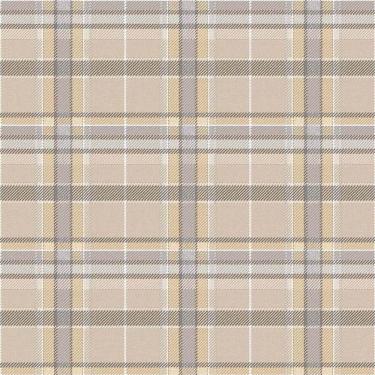 Imagem de Papel De Parede Botany House Xadrez Bege E Cinza 15571