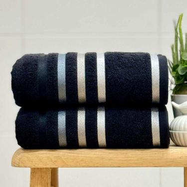 Imagem de Toalha De Banho Lumina 70cm X 140cm Preto-cinza