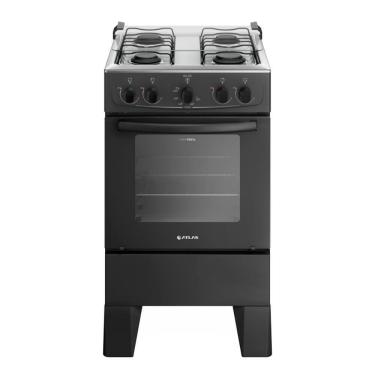 Imagem de Fogão 4 Bocas Atlas Manual Milão Preto Bivolt