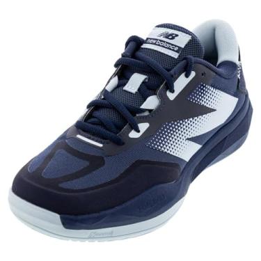 Imagem de New Balance Tênis feminino FuelCell 796 V4 Hard Court, Azul-marinho/azul pedreira/branco, 6.5 Wide