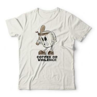 Imagem de Camiseta Studio Geek Coffee Or Violence Masculino-Masculino