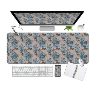Imagem de Tapete de mesa, mouse pad grande estendido 2GG, mousepad para jogos (com borda costurada, base de borracha antiderrapante, teclado de mesa para jogos de estudo, meninas e mulheres (pato fofo)