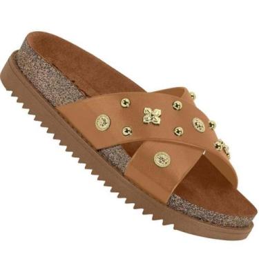 Imagem de Chinelo Moleca 5500.112 Feminino, Camel, 35
