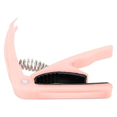 Imagem de SPYMINNPOO Primavera Guitarra Capo Abs Escudo Corda Instrumento Acessórios de Afinação para Amantes da Música (Rosa claro)
