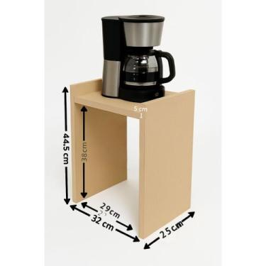 Imagem de Suporte organizador de bancada para cafeteira filtro eletroportáteis -