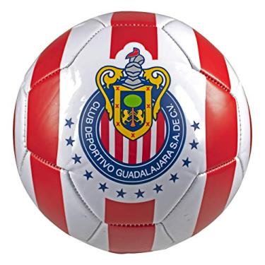 Imagem de Bola de futebol Icon Sports Group Chivas del Guadalajara tamanho 5 oficial licenciado branco/vermelho