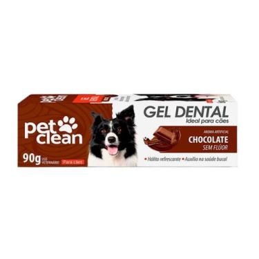 Imagem de Pasta de Dente Cães e Gatos Pet Clean Gel Dental 90g Chocolate