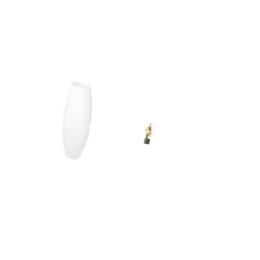 Imagem de Gralara Abajur de Chão Abstrato Simples com Proteção para Lâmpada de Papel, Estátua de Arte Moderna, Escultura Decorativa, Capa de Resina para Quarto E Uso Do