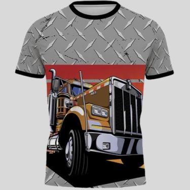 Imagem de Camiseta Camisa Caminhoneiro Dry Fit Gola Redonda Rotas 262 - 3F SPORT