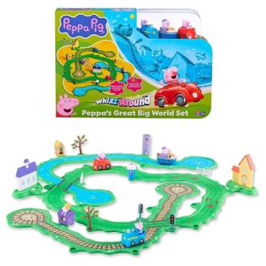 Imagem de Peppa Pig Playset Passeio Cidade Interativo – Trem, Barco e Carro Motorizados – Com Som -Sunny