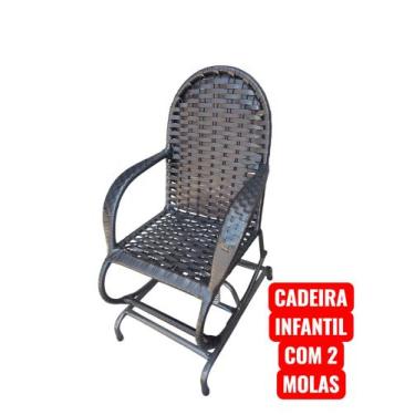 Imagem de Cadeiras infantil com 2 molas fibra sala quarto ária terraço jardim - 