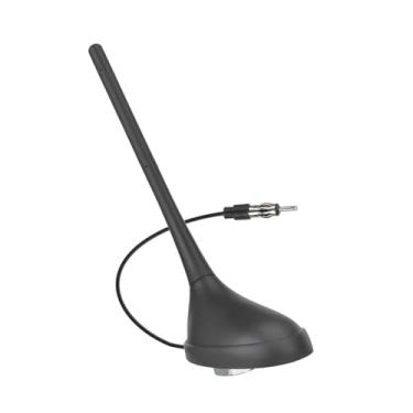 Imagem de SZSAUTO Antena de rádio estéreo FM AM para carro universal de substituição para veículo com conector macho DIN para carro, caminhão, SUV, rádio marítimo, receptor estéreo, unidade de cabeça de mídia