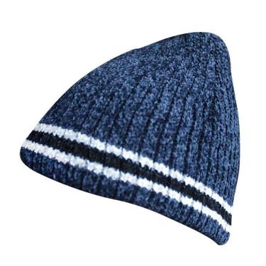 Imagem de Touca Gorro Adulto Forrada Azul Marinho Tamanho único