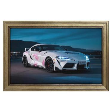 Imagem de HouLaiZhe JDM Tapetes de mesa para carro esportivo estático Sup JDM mouse pads para jogos de carro tapetes de mesa grandes para teclado de mesa tapete de computador 18 x 12 polegadas (45 x 30 cm)