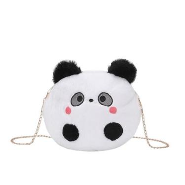 Imagem de Bolsa mensageiro de ombro Panda Daily Small Plush 24x3x20cm - Yiweisai