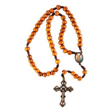 Imagem de 12 Terços de Madeira São Miguel - Mod.2 - SJO Artigos Religiosos, Lara