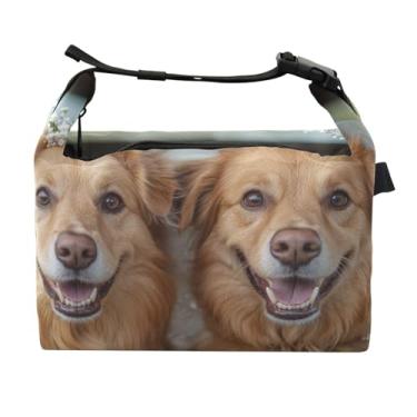 Imagem de STAYTOP Lancheira Happy Dog Getting Married com fivela de alça, lancheira isolada para meninos e meninas, lancheira térmica para trabalho escolar