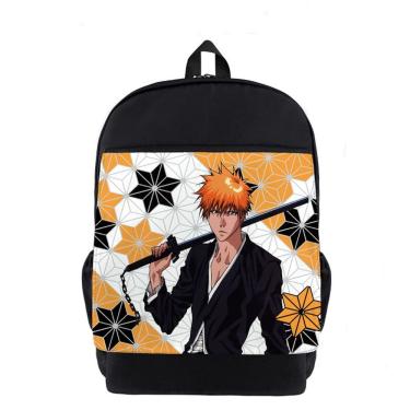 Imagem de Mochila escolar Bleachs Kurosakis Ichigos Anime C 470g
