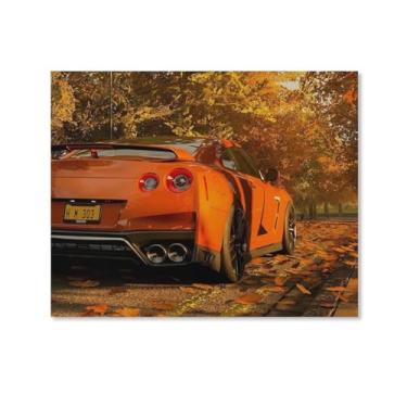 Imagem de HouLaiZhe Jdm Carro Esporte Outono Fallout Posters Tela Estética Decoração de Parede Pintura de Parede Impressões Sala de Galeria Decoração de Parede para Quarto Sala de Estar Escritório 11 x 14