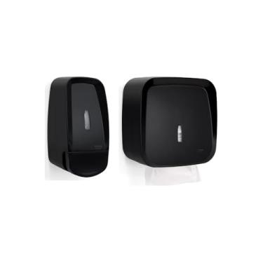 Imagem de Dispenser de Sabonete Líquido e Álcool em Gel, 650ml, com Ventosas e Parafusos, Instalação Fácil