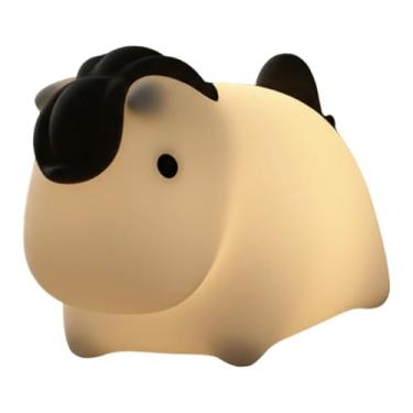 Imagem de KiBcsLic Luminária Noturna de Silicone em Formato de Pônei, Ideal para Decoração de Ambientes Internos, Faça Você Mesmo, com 3 Ajustes de Brilho, Perfeita para