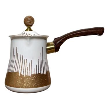 Imagem de SiaBiced Utensílio multifuncional para cafeteira, portátil, em aço inoxidável, com cabo ergonômico, ideal para derreter chocolate, 720 Ml