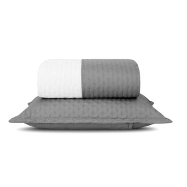 Imagem de Cobreleito Solteiro Lavive Comfy 02 Peças Toque de Pluma - Gris Comfy