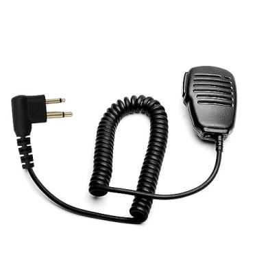 Imagem de Microfone de rádio à prova d 'água, ombro, microfone de rádio bidirecional, 2 pinos para Motorola EP450, acessório de rádio