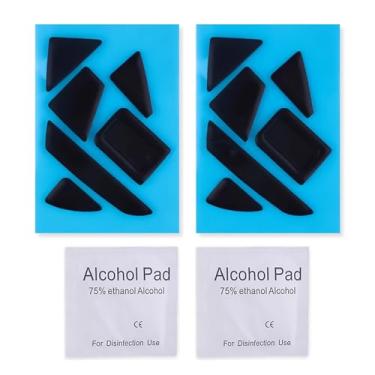 Imagem de ZEZEFUFU 2 conjuntos de tapetes de mouse antiderrapantes para mouse skates de substituição para Razer Basilisk Ultimate Mouse sem fio