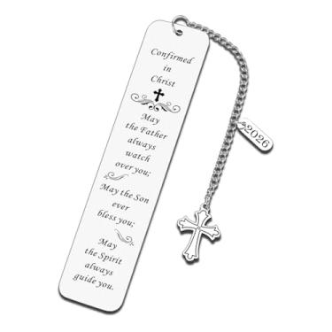 Imagem de Presentes de confirmação de 2023 para adolescentes meninos e meninas católicas, presentes de primeira comunhão, presentes de batismo religioso cristão para afilhado, filha, presentes de aniversário de Natal