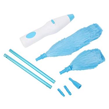 Imagem de GLOGLOW Aspirador de pó Espanador Elétrico, Alimentado por Bateria, Cerdas Eletrostáticas, para Persianas e Móveis, Plástico, 9,25 X 1,57 Polegadas 180 Graus Dobrável Nan