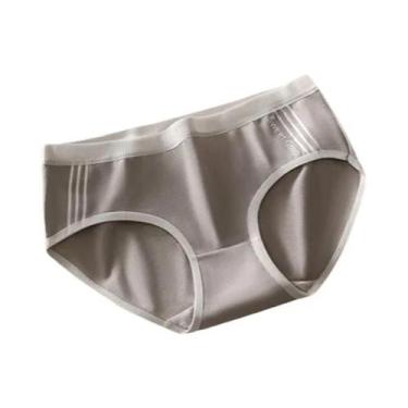 Imagem de Calcinhas De Algodão Femininas De Cintura Baixa 3 Peças Lingerie Respi