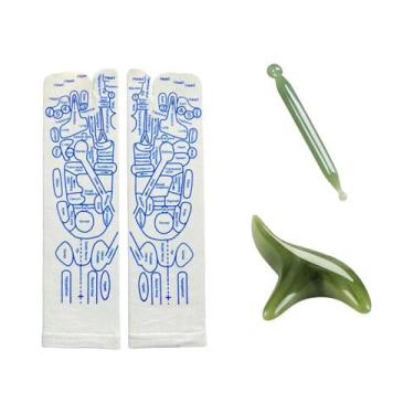 Imagem de Meias De Massagem Para Alívio De Pés Cansados, Acupuntura, Relaxamento