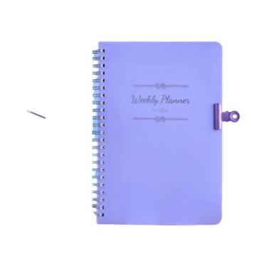 Imagem de Planejador Semanal A5 2024 Agenda De 52 Semanas Caderno Com Estojo Mat