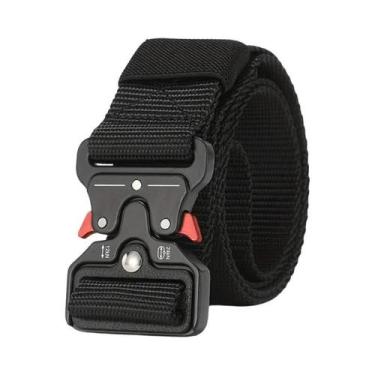 Imagem de Cinto Tático Unissex Durável Com Fivela Automática Para Aventuras Ao A