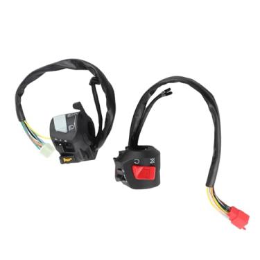 Imagem de Luqeeg Interruptor de Controle para Guidão de Motocicleta, à Prova D'água, Barras de 7/8 ", Buzina de Partida Elétrica para Piaagio Agusta Scooter Dirt Bike Atv