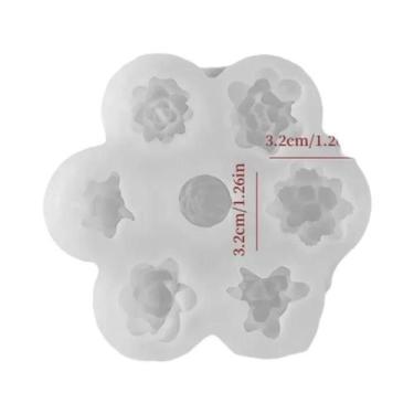 Imagem de Molde De Silicone 7 Em 1 Para Suculentas, Cactos, Sabonetes Artesanais