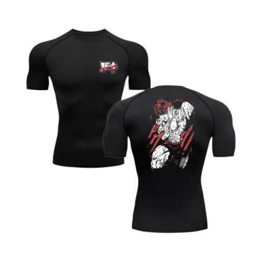Imagem de Camiseta De Fitness Masculina Anime Baki Hanma Para Academia MMA Boxe 