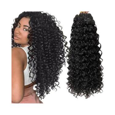 Imagem de Cabelo Sintético Natural Preto GoGo Curl Para Crochê, Ondas De Praia, 