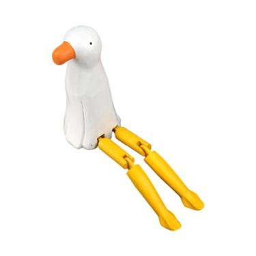 Imagem de IEUDNS Estatueta de animal de pernas longas, escultura colecionável, peça central para mesa, ornamento para quarto, estante, sala de estar ou entrada, Gaivota