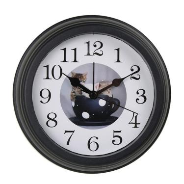 Imagem de Relógio de mesa de plástico de 6 polegadas com despertador de quartzo