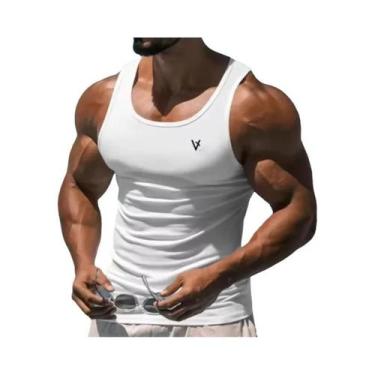 Imagem de Camiseta Regata Masculina De Verão Sem Mangas Respirável Para Exercíci