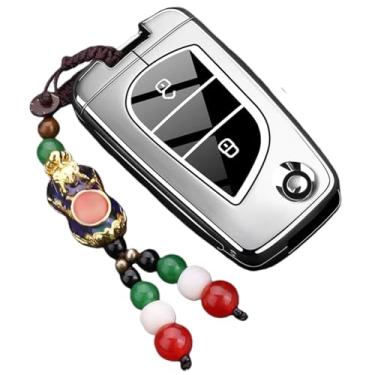 Imagem de Capa protetora para chave do carro Capa para chave remota compatível com Toyota Yaris/Rav4/Highlander/Auris/Avensis/Aygo Compatível com Scion TC/IM 2015 2016(A10)