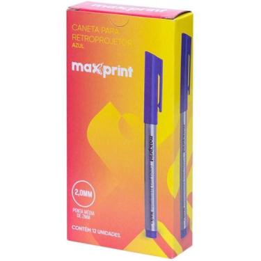 Imagem de Caneta Retroprojetor 2,0MM Azul MARK - Maxprint